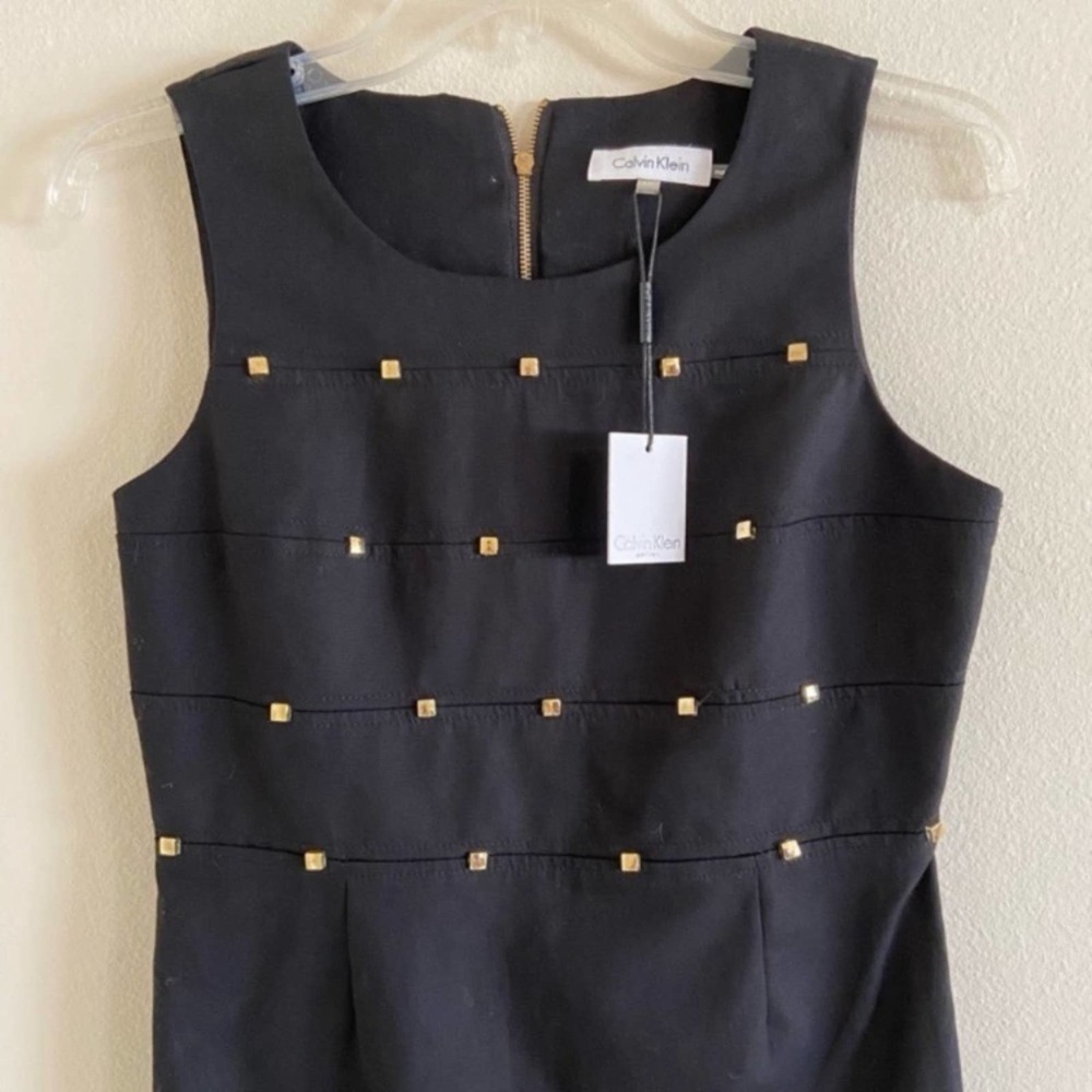 Calvin Klein Back Zipper Front Embellished Little Black Dress

Size: 4P - Picture 6 of 6